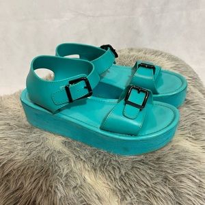 Platform buckle sandals